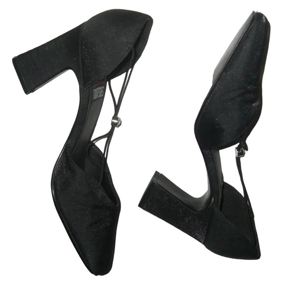 90's Vintage Mootsies Tootsies Collection Heels Rhinestone 7.5 Shoes Retro y2k - Picture 3 of 10